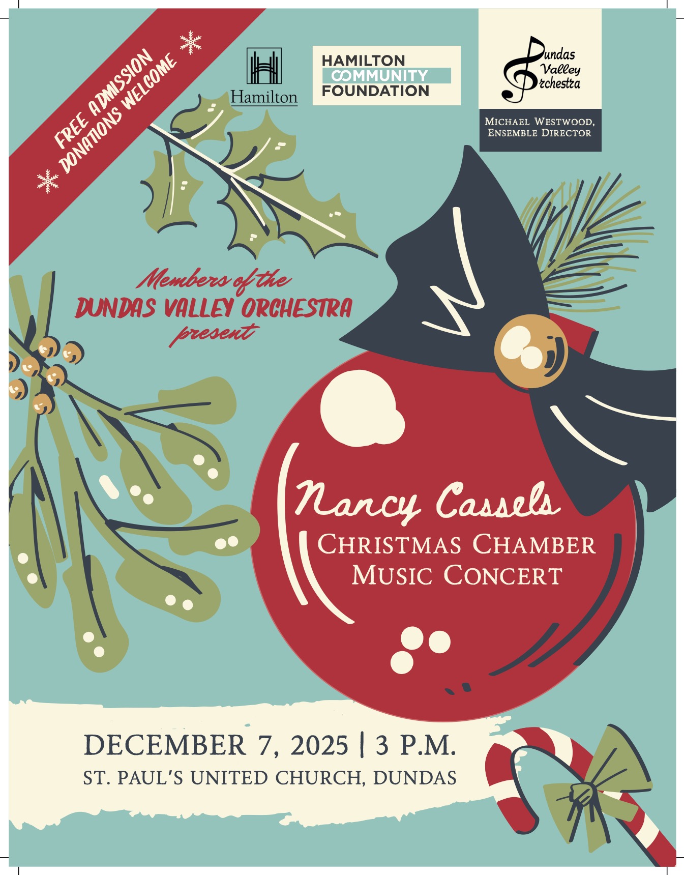 The Nancy Cassels Christmas Chamber Music Concert poster