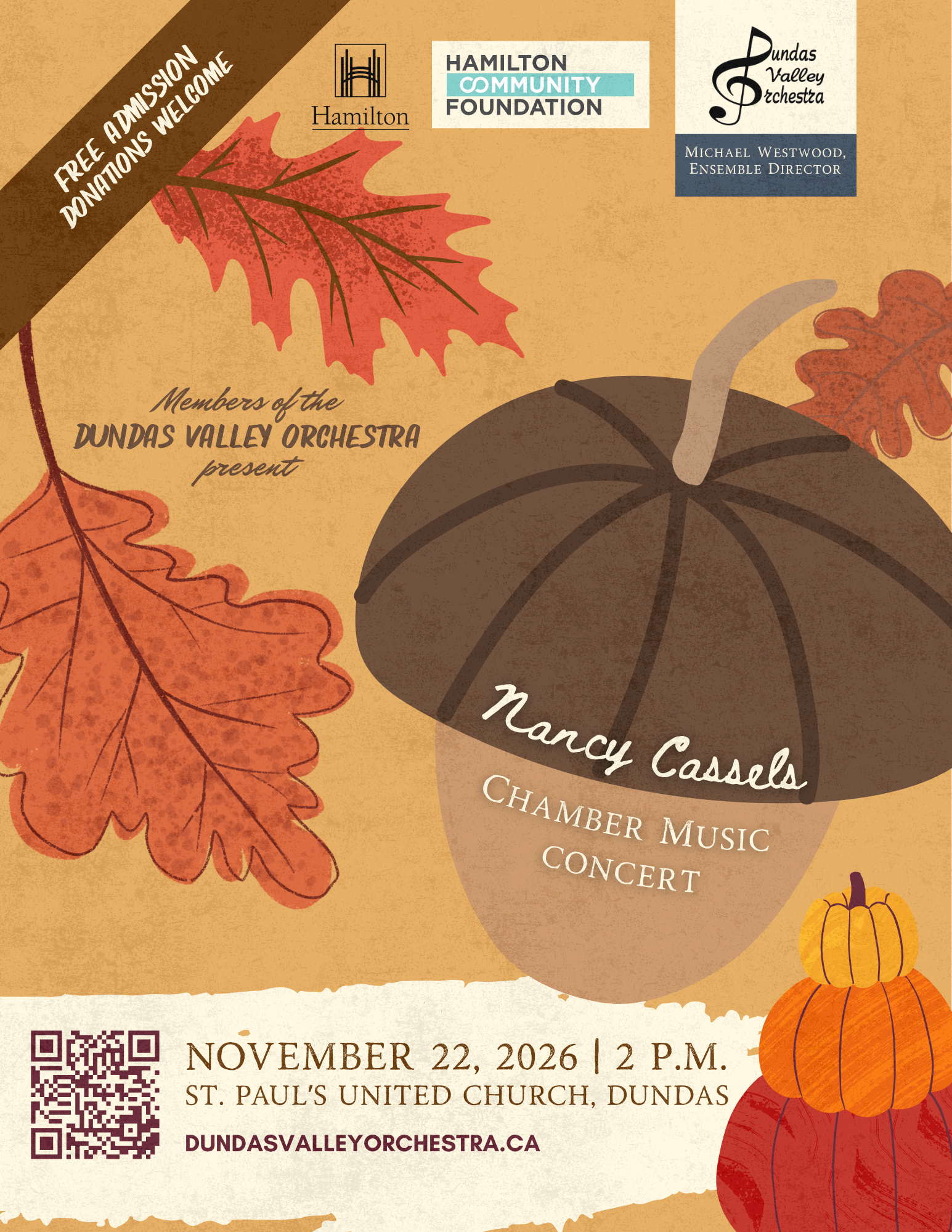 Kilts to Wigs: Nancy Cassels Chamber Music Concert concert poster